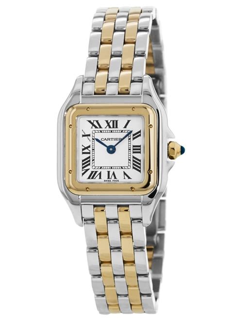 cartier watch gold and silver.